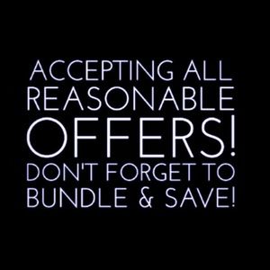 reasonable offers are - always - w e l c o m e !